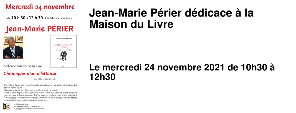 Jean-Marie P�rier d�dicace � la Maison du Livre