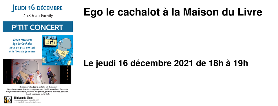 Ego le cachalot � la Maison du Livre
