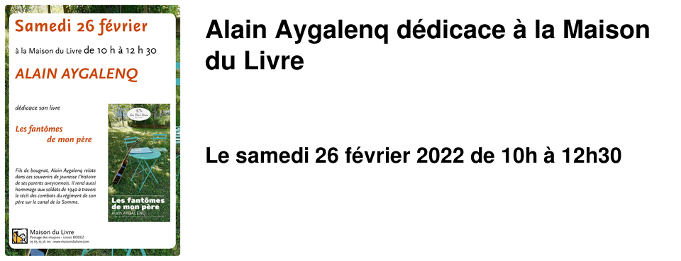 Alain Aygalenq d�dicace � la Maison du Livre
