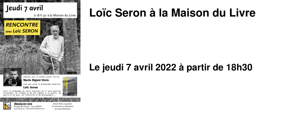 Lo�c Seron � la Maison du Livre