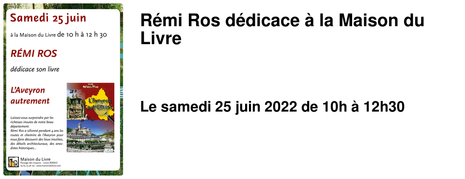 R�mi Ros d�dicace � la Maison du Livre