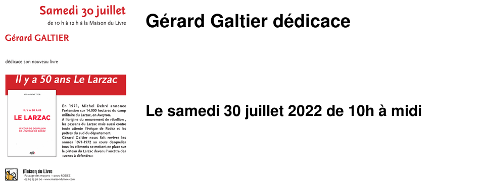 G�rard Galtier d�dicace