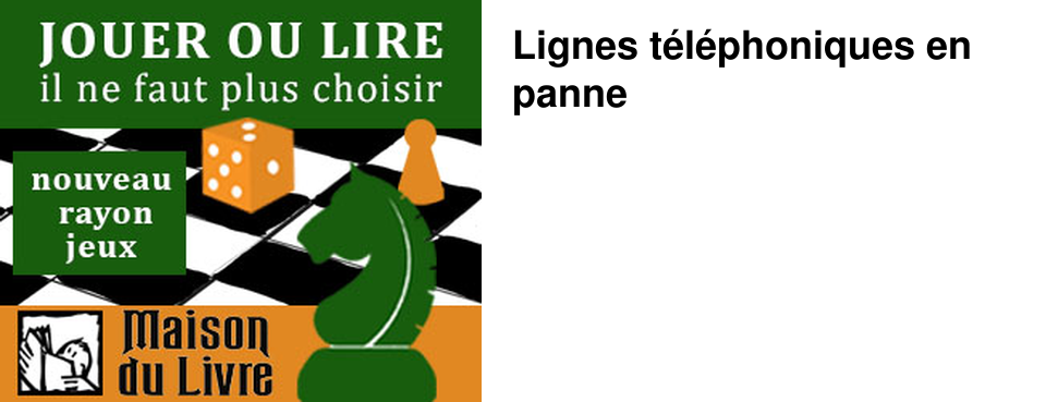 Lignes t�l�phoniques en panne
