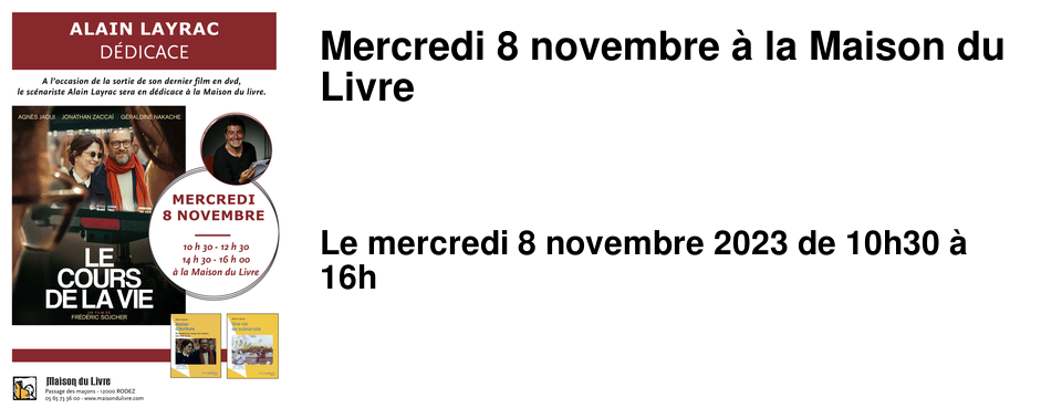 Mercredi 8 novembre � la Maison du Livre