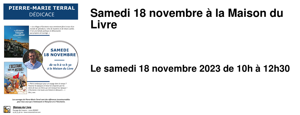Samedi 18 novembre � la Maison du Livre