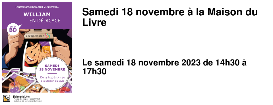 Samedi 18 novembre � la Maison du Livre