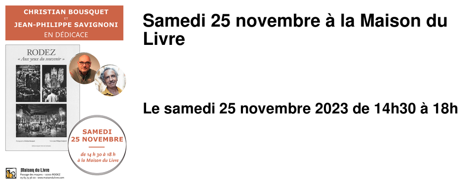 Samedi 25 novembre � la Maison du Livre