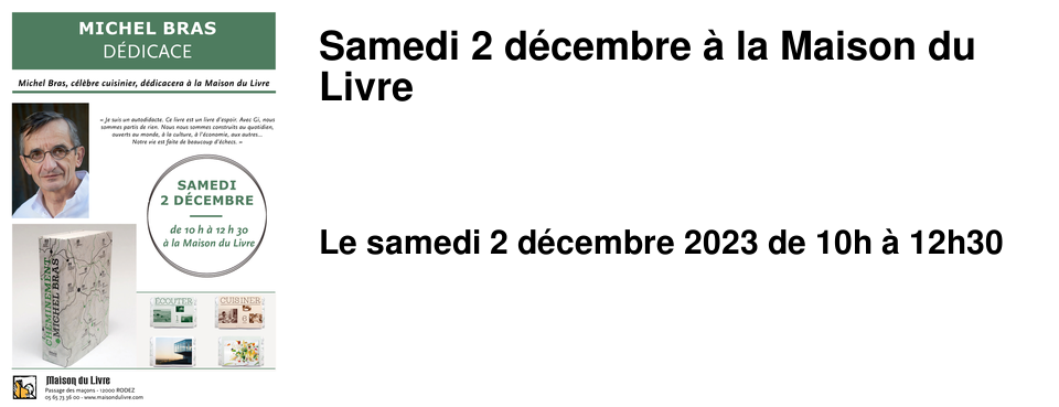 Samedi 2 d�cembre � la Maison du Livre